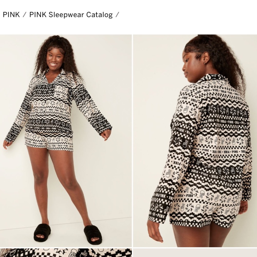 Victoria’s Secret Flannel Short Sleep Set